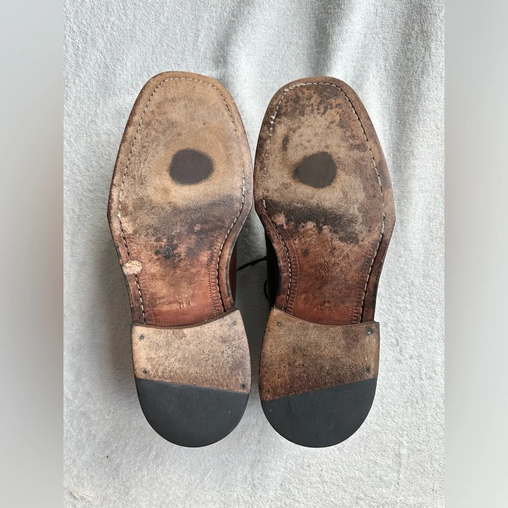 Mezlan Split-Toe Apron Leather Oxfords  Brown dress shoes‎ 11 M